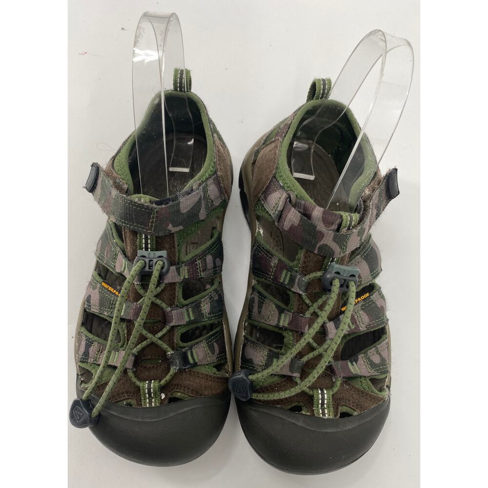 Keen Newport H2 Kids 4 green camo Waterproof Hiking Water Sport Sandals - Picture 3 of 6